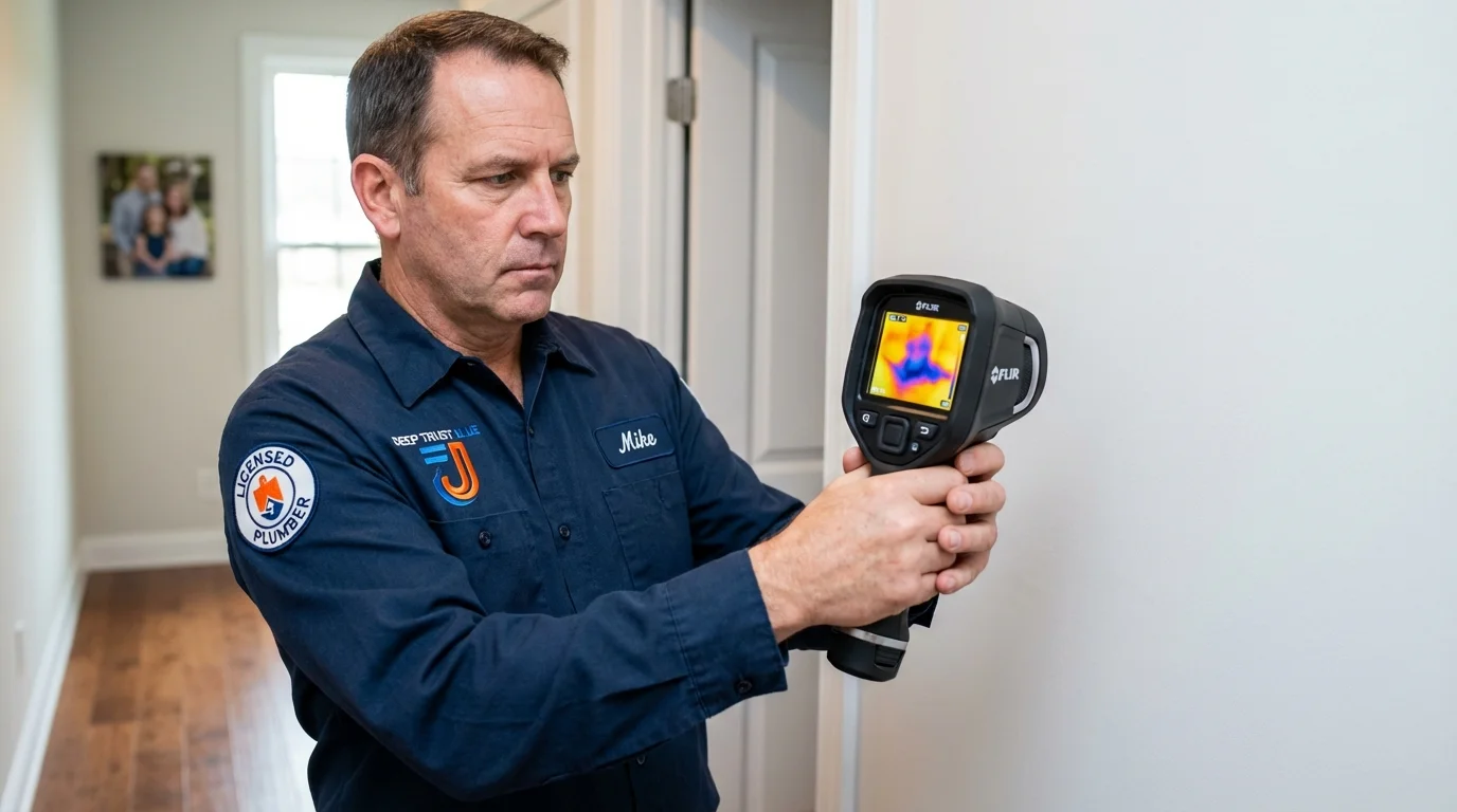 Thermal imaging leak detection by Johns Plumbing LLC in Capitola